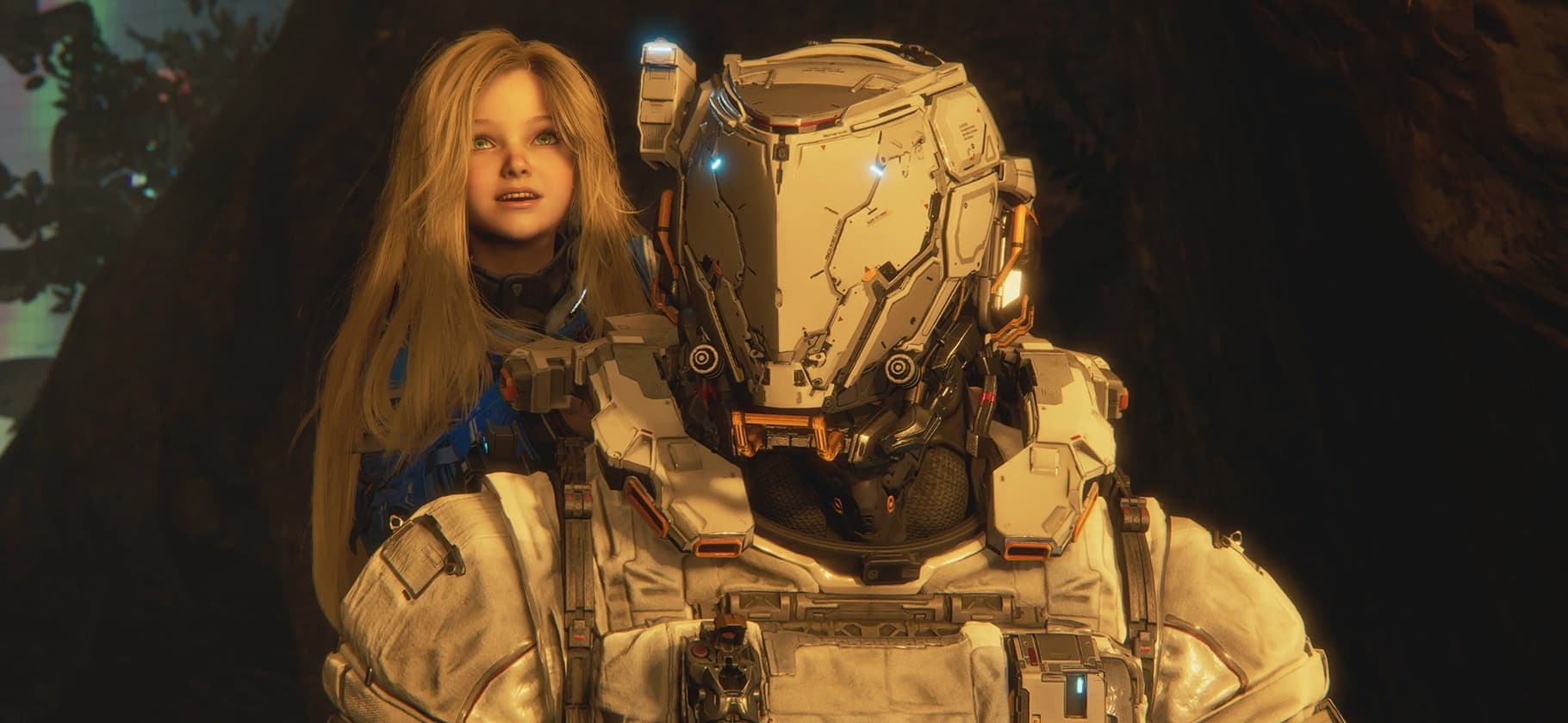 IMAGE: Pragmata Hugh and Diana lunar station gameplay screenshot