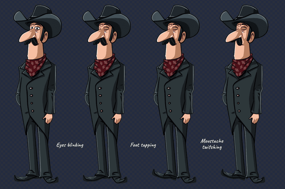 Несколько анимированных элементов внутри одного SVG-символа