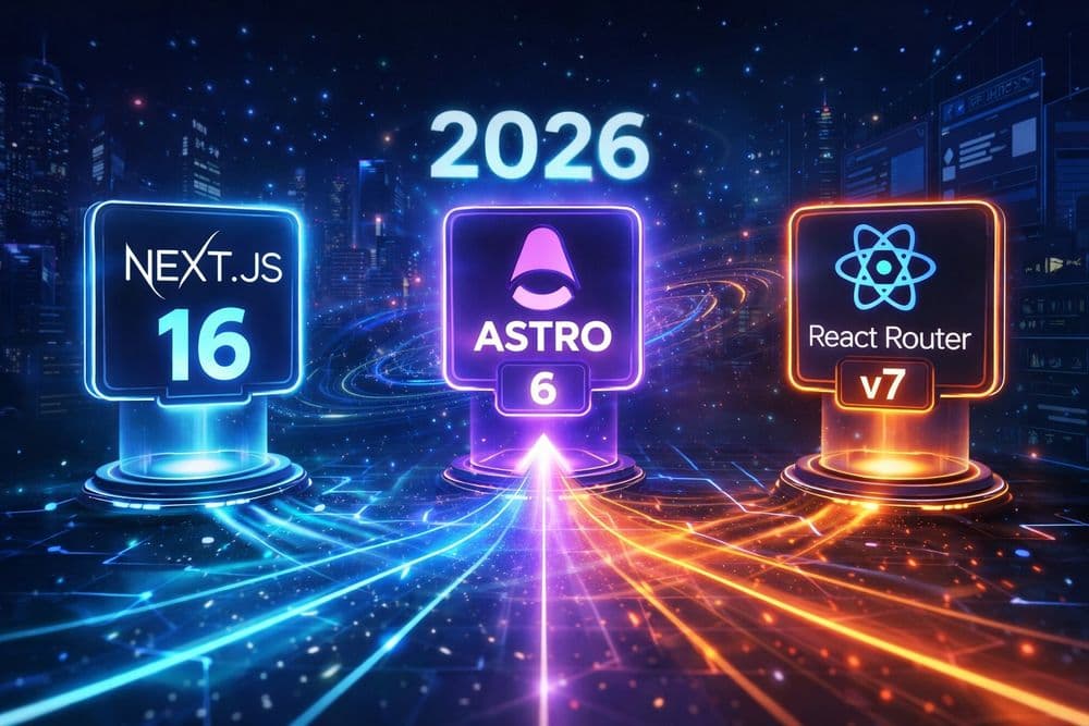 Next.js 16, Astro 6, React Router v7 — какой фреймворк выбрать в 2026 году